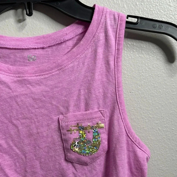 So Girls Kids Pink/lilac Knot Tank Top Size 10. - Picture 4 of 7